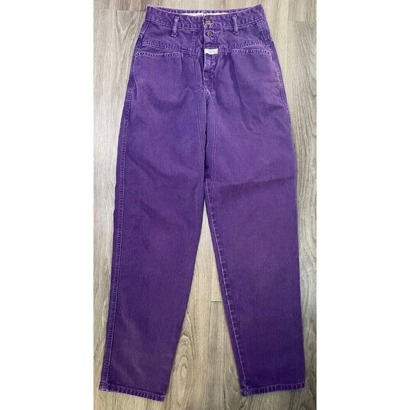 High Rise Purple Women's Jeans - Picture 1 of 10